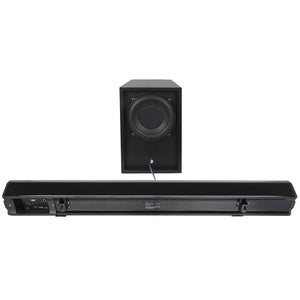 Perfect Choice Barra de Sonido con Subwoofer Minuetto, Bluetooth, Inalámbrico, 2.1, 400W RMS, USB, Negro