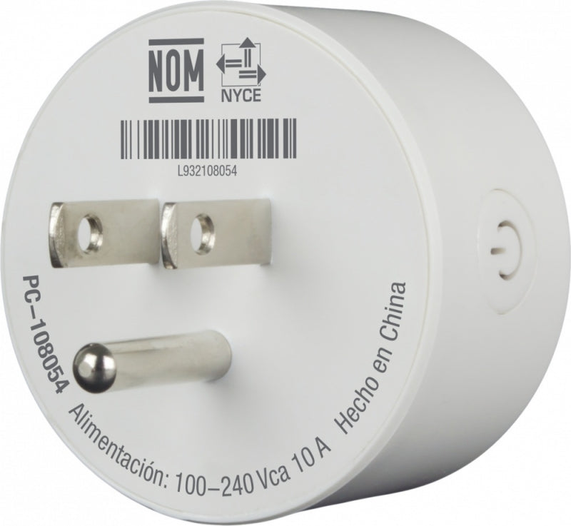 Perfect Choice Smart Plug PC-108054, WiFi, 1 Conector, 2400MHz, Blanco