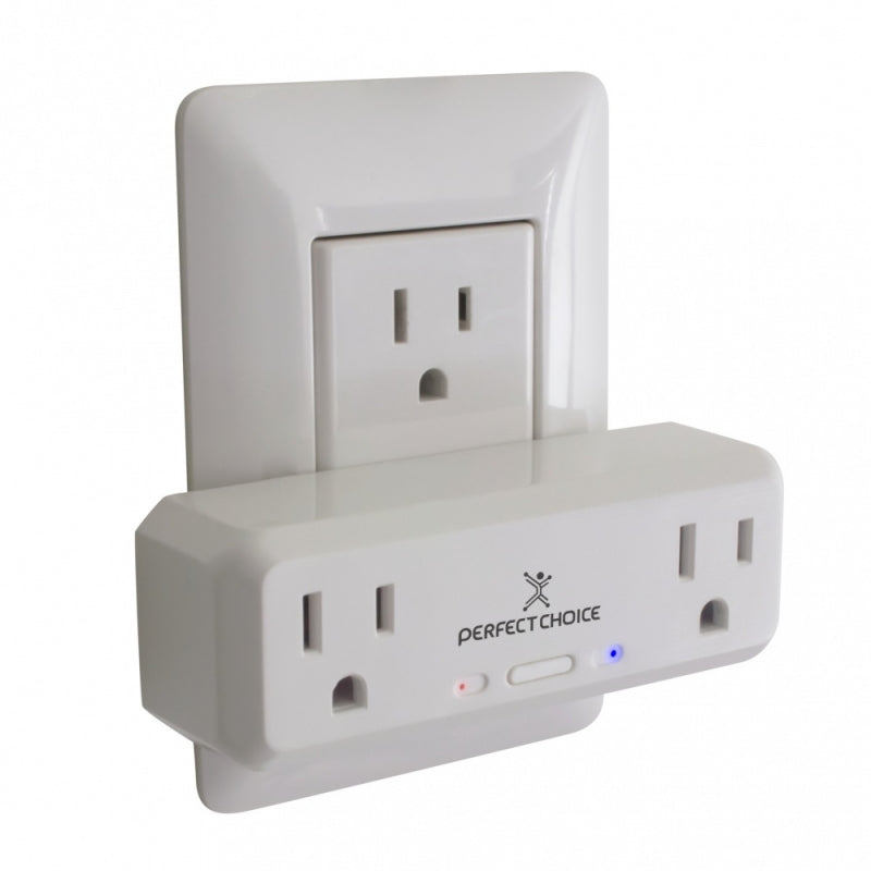 Perfect Choice Smart Plug PC-108177, WiFi, 2 Conectores, 2400MHz, Blanco