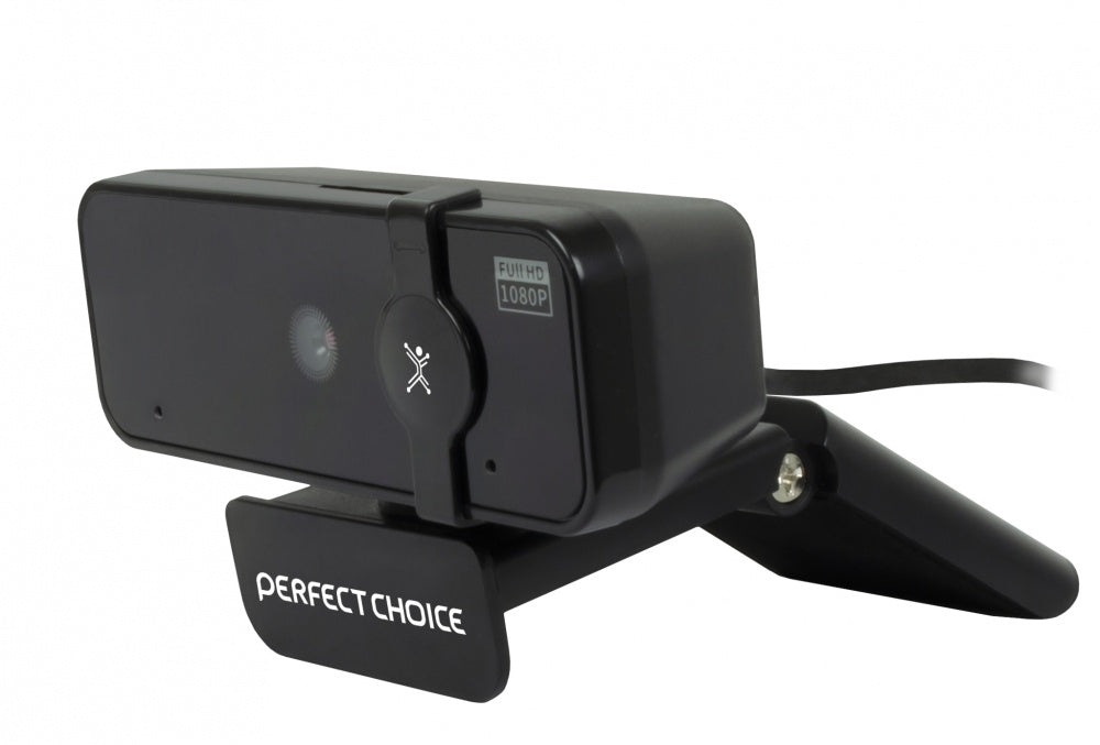 Perfect Choice Webcam PC-320500, 2MP, 1920 x 1080 Pixeles, USB 3.0, Negro