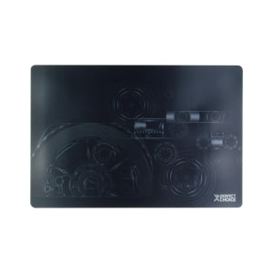 Mousepad Perfect Choice PC-041696, 27cm x 16cm, Grosor 50mm, Negro/Naranja - Incluye Skin para Laptop