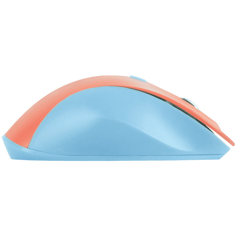 Mouse Ergonómico Perfect Choice Óptico Thumb, RF Inalámbrico, 1600DPI, Azul/Naranja