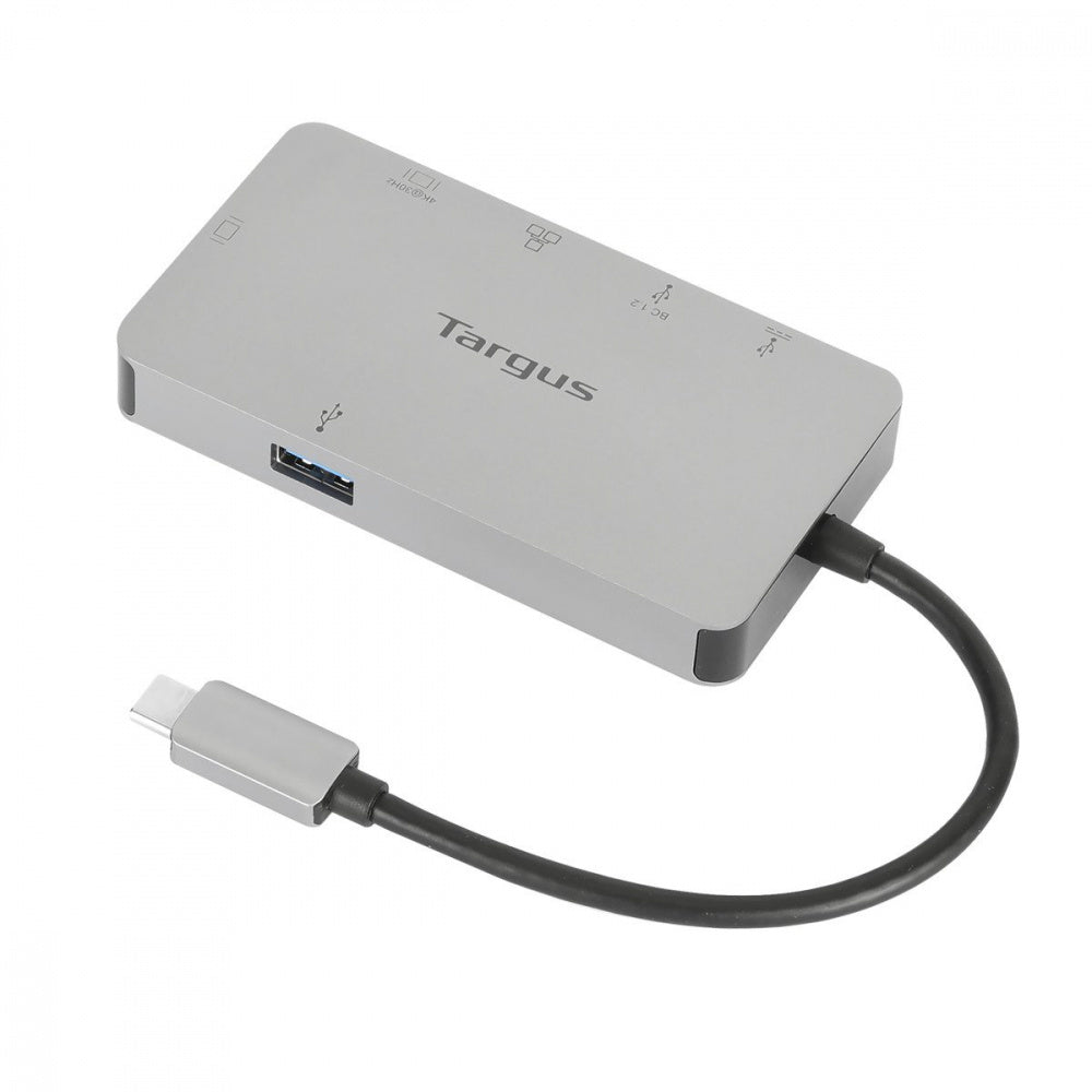 Targus Docking Station DOCK423TT USB C, 2x USB, 1x USB C, 1x RJ-45, 2x HDMI, 1x SD, Plata