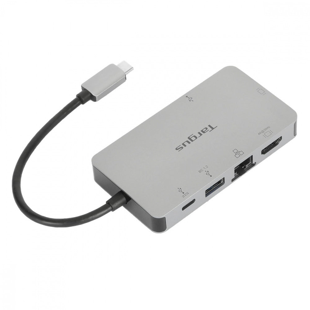 Targus Docking Station DOCK423TT USB C, 2x USB, 1x USB C, 1x RJ-45, 2x HDMI, 1x SD, Plata