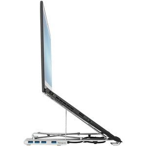 SOPORTE PORTATIL PARA LAPTOP MAS  CONCENTRADOR USB-A