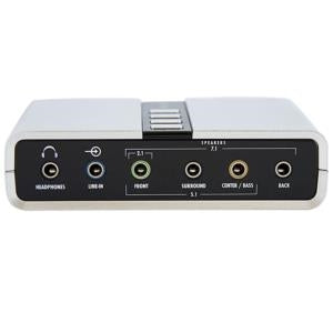 StarTech.com Adaptador de Sonido ICUSBAUDIO7D, 7.1 Canales, USB, Blanco