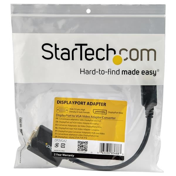 StarTech.com Cable DisplayPort 1.2 Macho - VGA Hembra, 1080p, 36cm