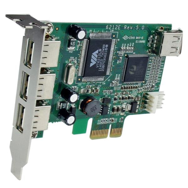 StarTech.com Tarjeta PCI Express Perfil Bajo USB 2.0 de Alta Velocidad