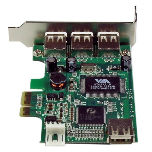 StarTech.com Tarjeta PCI Express Perfil Bajo USB 2.0 de Alta Velocidad