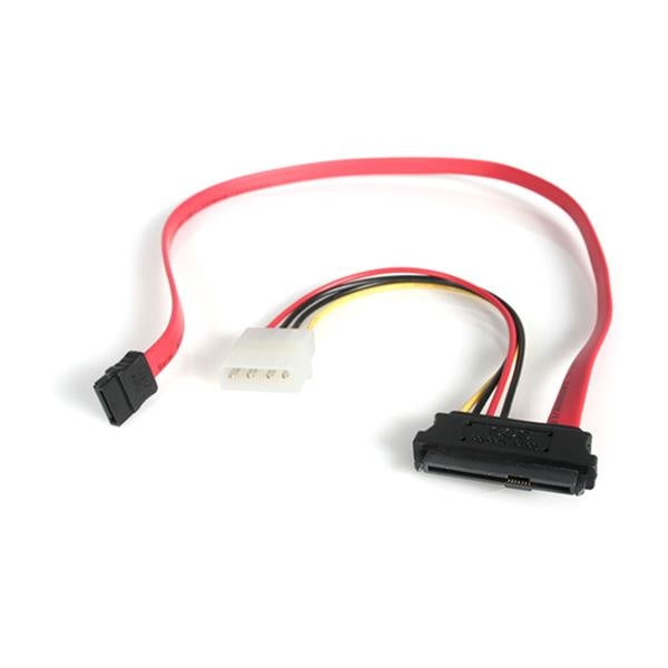 StarTech.com Cable SAS 29-pin - SATA con Alimentación LP4, Rojo