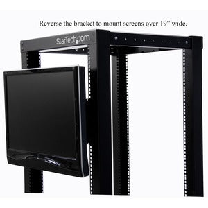StarTech.com Soporte de Montaje RKLCDBK para Rack 4U, Acero Inoxidable