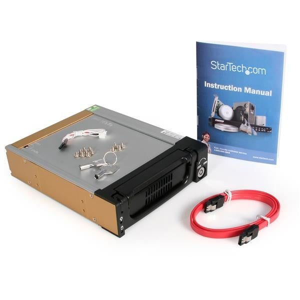 StarTech.com Gabinete de Disco Duro para 3.5', SATA, con Hot-Swap para una Bahía de 5,25'