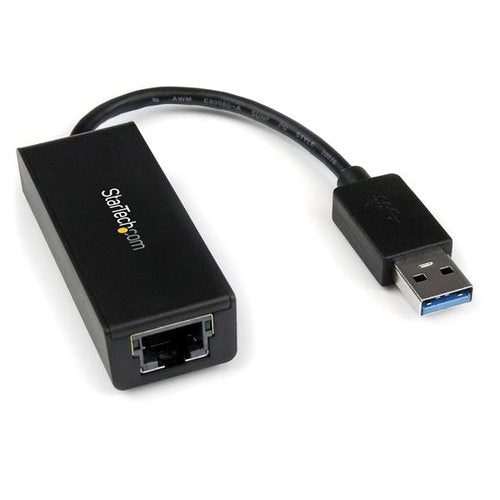 StarTech.com Adaptador de Tarjeta de Red Externa NIC USB 3.0 Macho - Gigabit Ethernet RJ-45 Hembra, 1Gbps, Negro