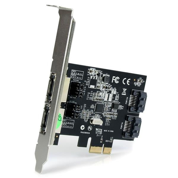 StarTech.com Tarjeta PCI Express PEXESAT322I, 6Gbit/s, 2 Puertos eSATA