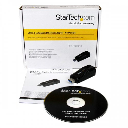 StarTech.com Adaptador Tarjeta de Red Externa NIC USB 3.0 - Gigabit Ethernet 1Gbps RJ-45