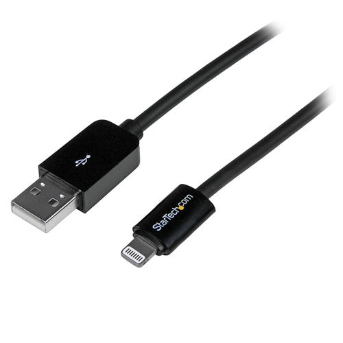 StarTech.com Cable de Carga Certificado MFi Lightning Macho - USB A 2.0 Macho, 2 Metros, Negro, para iPod/iPhone/iPad