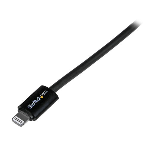 StarTech.com Cable de Carga Certificado MFi Lightning Macho - USB A 2.0 Macho, 2 Metros, Negro, para iPod/iPhone/iPad