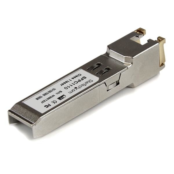 StarTech.com Módulo Transceptor de Fibra Óptica SFP Gigabit Conector RJ45 Ethernet Compatible Cisco Mini GBIC, 100m