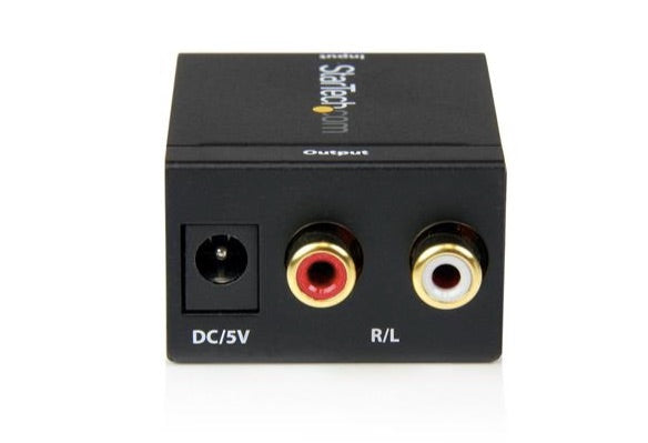 StarTech.com Adaptador Convertidor de Audio Digital Coaxial SPDIF o Toslink Óptico a RCA Estéreo Analógico