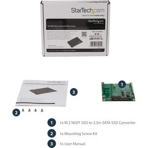 StarTech.com Adaptador Convertidor SSD M.2 NGFF a SATA de 2.5
