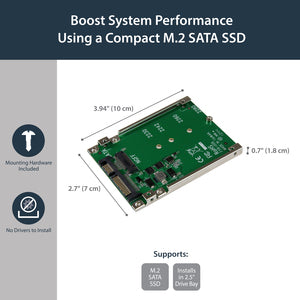 StarTech.com Adaptador Convertidor SSD M.2 NGFF a SATA de 2.5