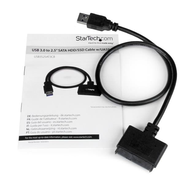 Startech.com Cable Adaptador USB 3.0 con UASP - SATA III para Disco Duro 2.5'