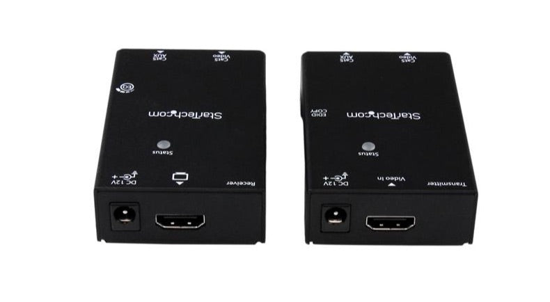 StarTech.com Transmisor y Receptor Alámbrico por Cable Cat6/Cat6a/Cat7, Entrada 2 x RJ-45 1 x HDMI, Salida 2 x RJ-45 1 x HDMI, hasta 50 Metros