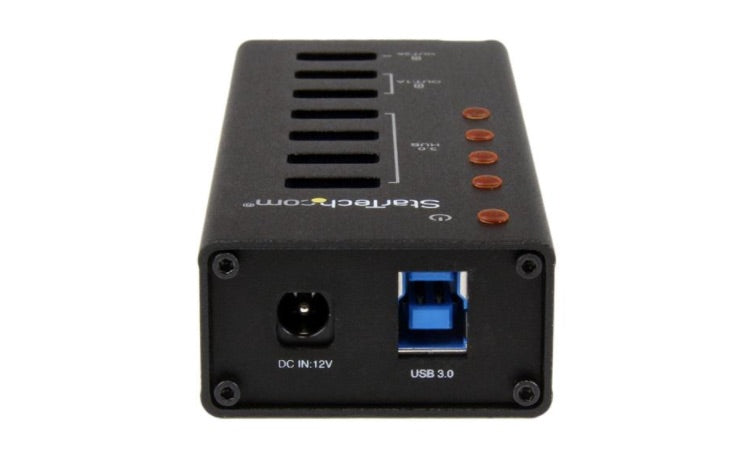 Startech.com Hub ST4300U3C3, 3x USB 2.0, 4x USB 3.0, 5000 Mbit/s, Negro