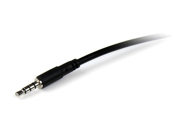 Startech.com Cable 3.5mm Macho - 3.5mm Hembra, 2 Metros, Negro