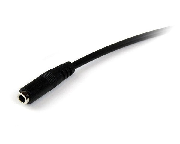 Startech.com Cable 3.5mm Macho - 3.5mm Hembra, 2 Metros, Negro