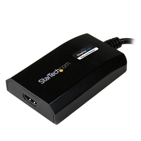 StarTech.com Adaptador Gráfico Externo Multimonitor USB 3.0 - HDMI HD Certificado DisplayLink para Mac/PC
