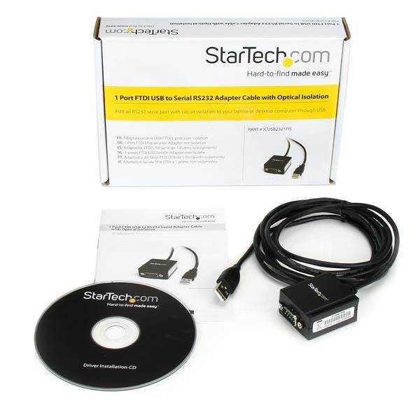 StarTech.com Cable DB-9 Macho - USB-A Macho, 1.8 Metros