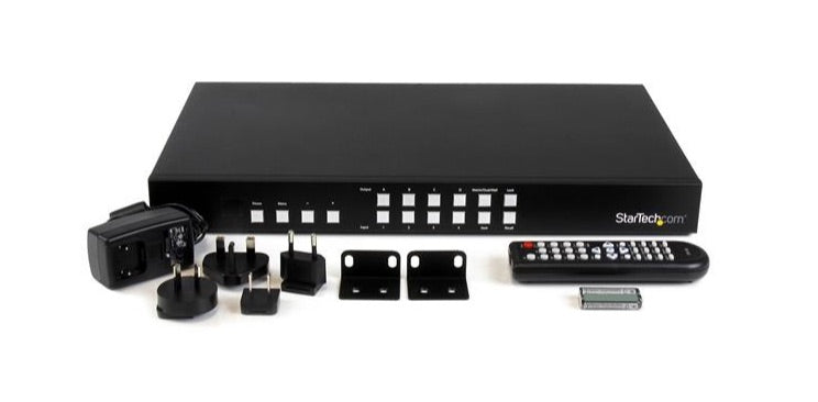 StarTech.com Switch Conmutador Matrix HDMI 4x4 con Multivisor Videowall o Imagen e Imagen PAP