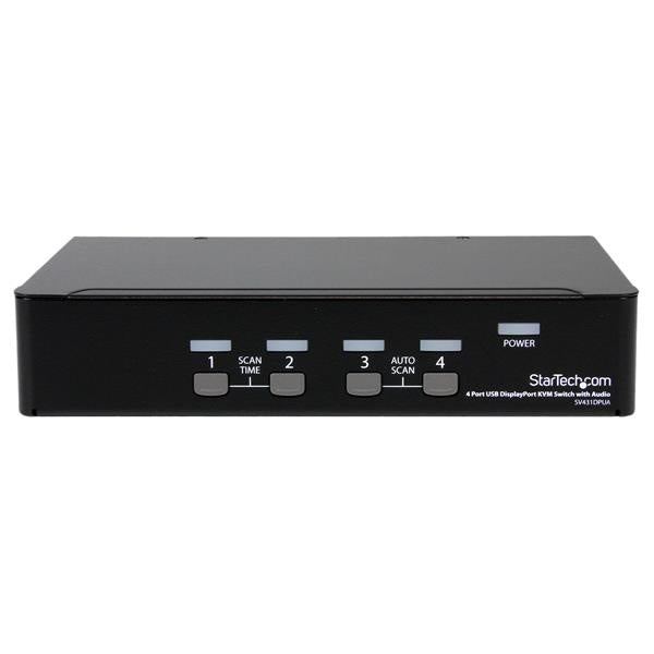 StarTech.com Switch KVM SV431DPUA, DisplayPort/USB, 4 Puertos