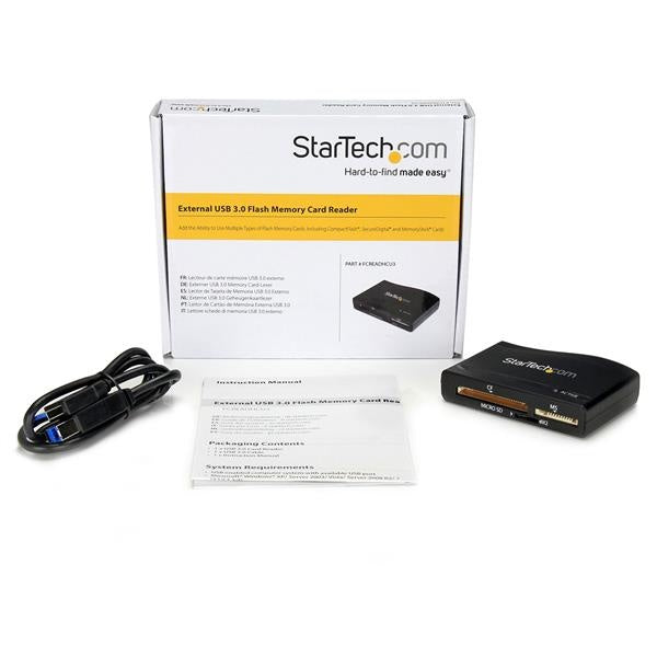 StarTech.com Lector de Tarjetas de Memoria Flash USB 3.0