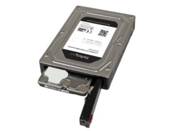 StarTech.com Gabinete Adaptador de Disco Duro o SSD, 2.5', SATA, hasta 12.5mm de Altura para Bahía de 3.5'