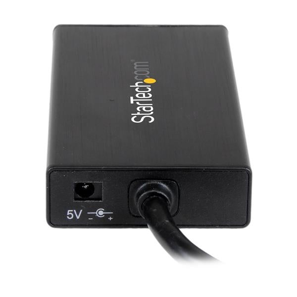 StarTech.com Hub USB A 3.0 de Aluminio con 3 Puertos USB y Adaptador de Red Ethernet Gigabit