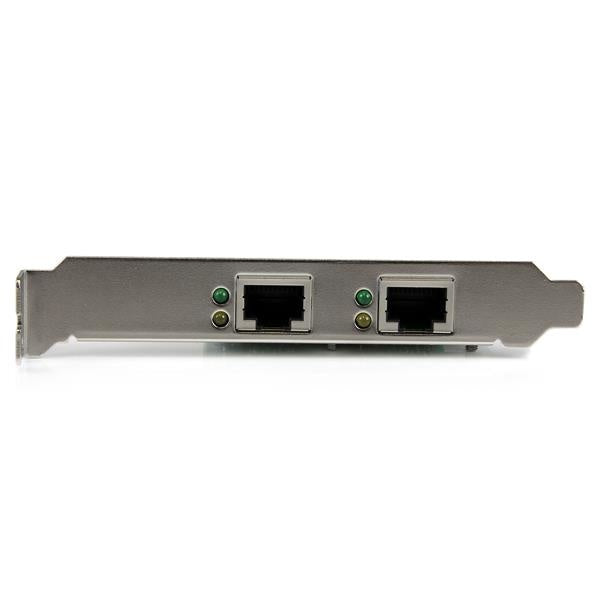 StarTech.com Tarjeta de Red NIC PCI Express Perfil Bajo de 2 Puertos Gigabit Ethernet RJ-45