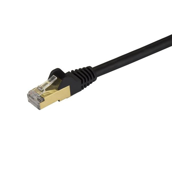 StarTech.com Cable Patch Cat6a S/UTP Blindado sin Enganches RJ-45 Macho - RJ-45 Macho, 3 Metros, Negro