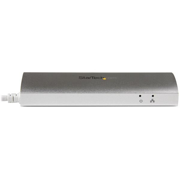 StarTech.com Hub Concentrador de 3 Puertos USB A 3.0 con Adaptador de Red Ethernet Gigabit