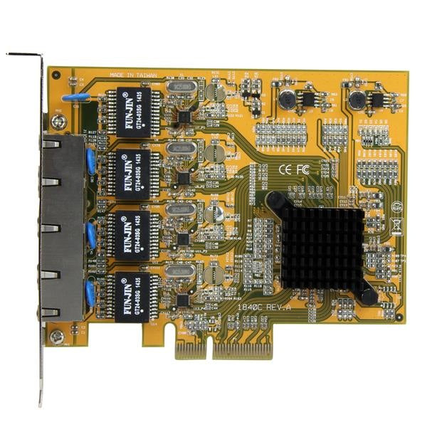 StarTech.com Tarjeta PCI Express Ethernet Gigabit de 4 Puertos RJ-45, Alámbrico, 2000 Mbit/s