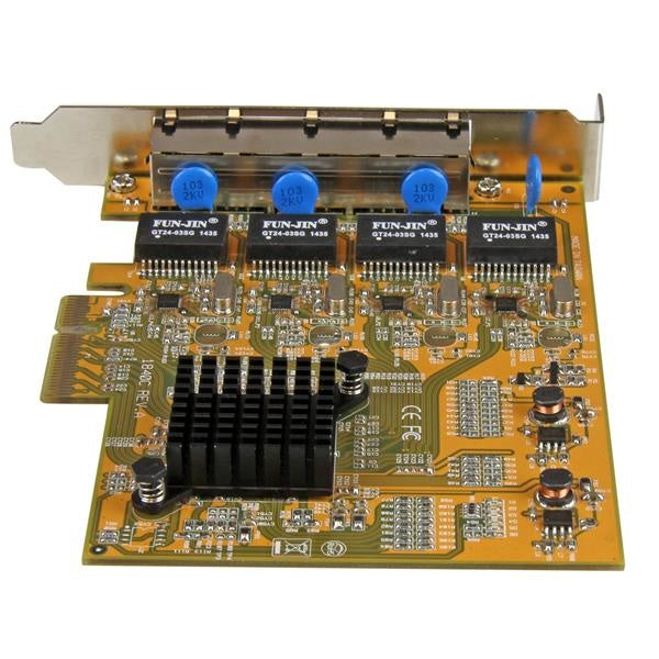 StarTech.com Tarjeta PCI Express Ethernet Gigabit de 4 Puertos RJ-45, Alámbrico, 2000 Mbit/s