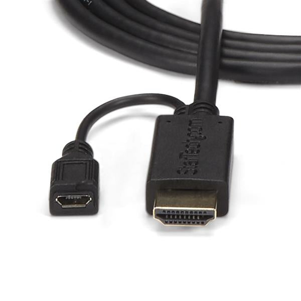 StarTech.com Cable Convertidor Activo HDMI y micro-USB - VGA, 1.8 Metros, Negro
