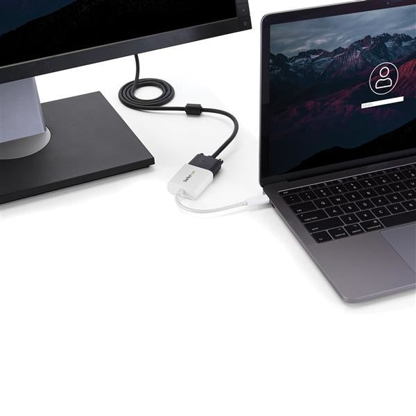 StarTech.com Adaptador de Video USB C - VGA, Blanco