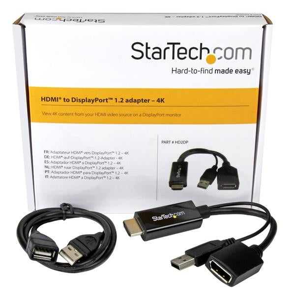StarTech.com Convertidor HDMI Macho - DisplayPort Hembra 4K