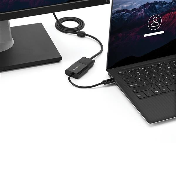 StarTech.com Adaptador de Video USB C - VGA, Negro