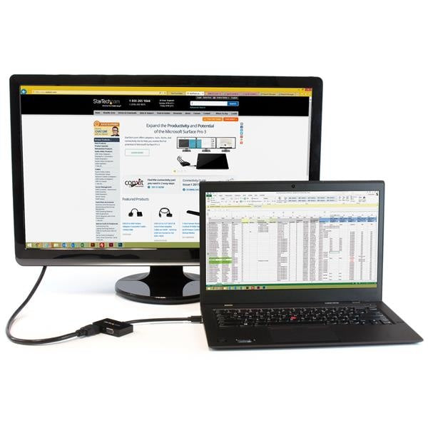 StarTech.com Adaptador Mini DisplayPort 1.2 - HDMI/VGA, 1080p, Negro
