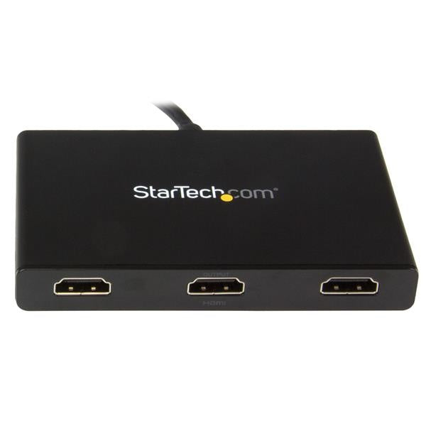 StarTech.com Convertidor DisplayPort - 3x HDMI, Hub MST DP 1.2, Negro