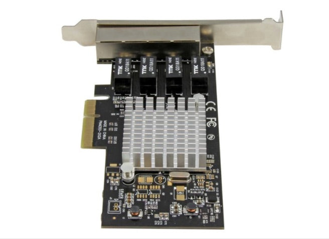 StarTech.com Tarjeta de Red PCI Express Ethernet Gigabit con 4 Puertos RJ-45 Chipset Intel i350