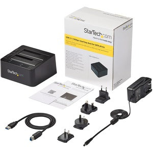 StarTech.com Docking Station USB 3.1 con UAS para 2 Discos Duros o SSD, 2.5'/3.5', SATA